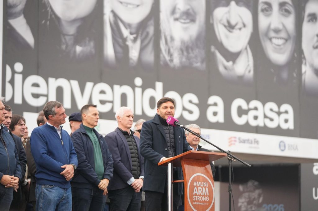 El goberndor Pullaro, en la inauguración de Agroactiva 2026